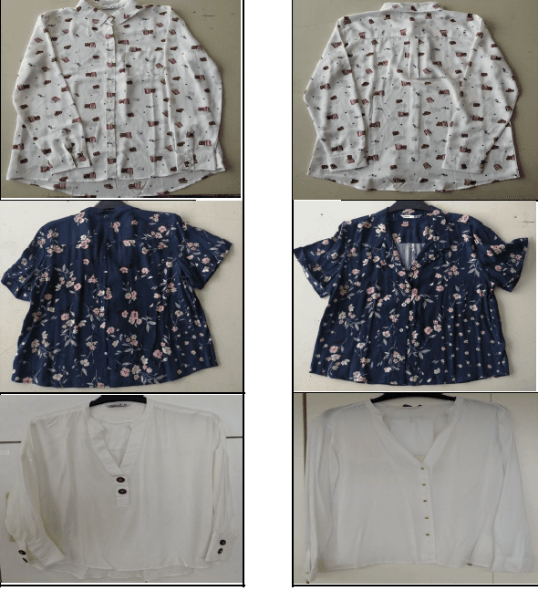 Women's Rayon Chiffon Floral & Split-Neck Blouses
