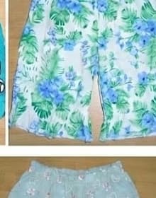 Girls Tropical Floral Summer Bermuda Shorts