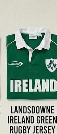 Lansdowne Ireland 1879 Green Rugby Jersey Polo