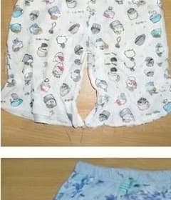Girls Allover Doodle Print Summer Shorts